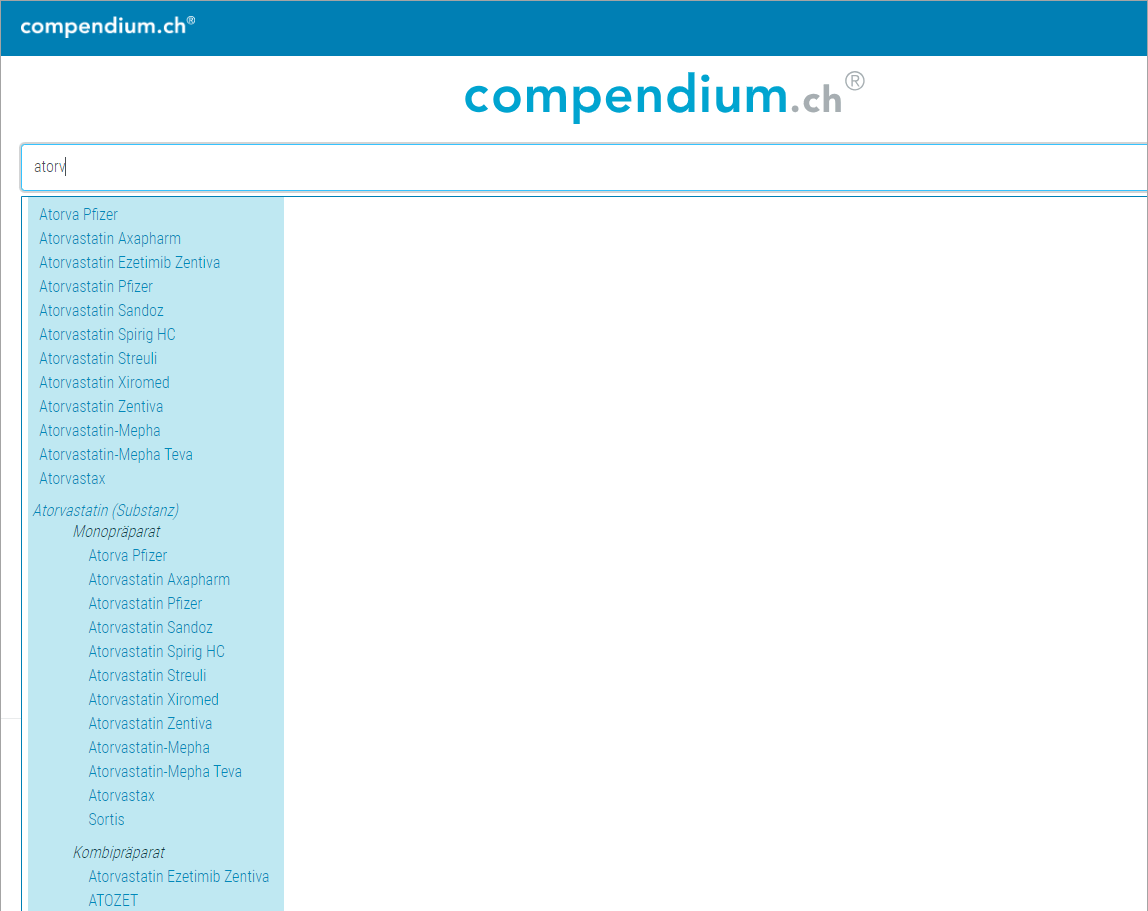 FAQ - Compendium autocomplete